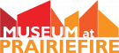 Museum at Prairiefire logo with stylized red and orange geometric shapes above the text.